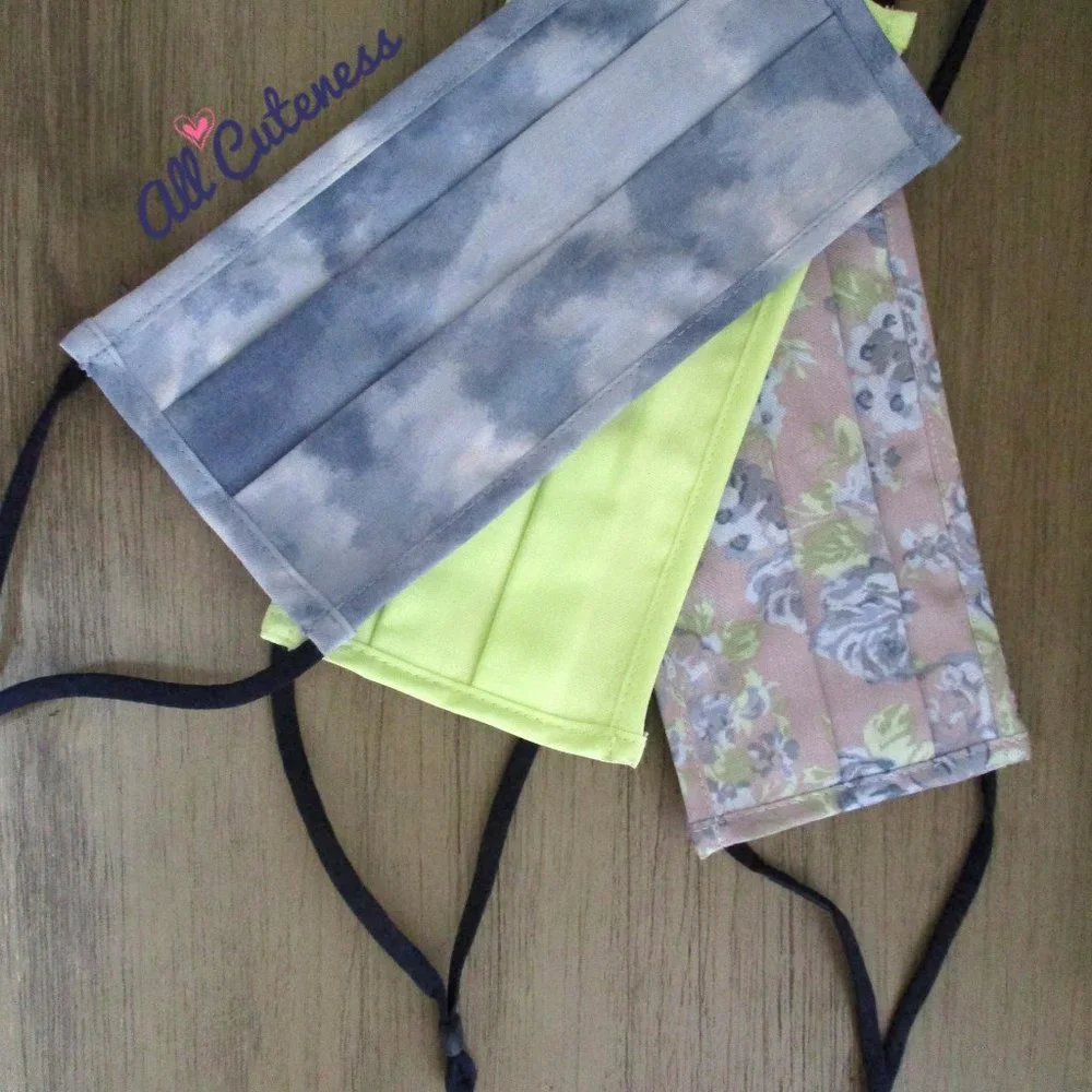 3 Cloth Face Masks (NWOT)